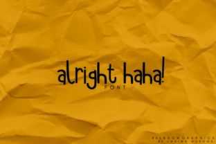 Alright Haha: A Playful Script Font That Stops Scrollers