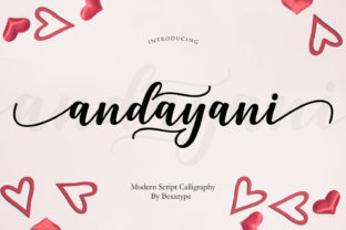 Andayani Script: A Modern Handwritten Font for Real Business Branding