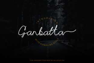 Ganbatta: A Modern Script Font for Editorial Clarity and Charm