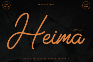 Heima: A Sweet, Simple Handwritten Font for Digital Brands