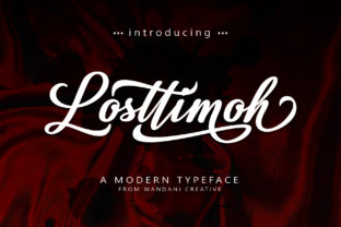 Losttimoh: A Script Handwritten Font for Distinctive Web Design