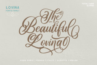 Lovina Family: A Handwritten Font for Editorial Warmth and Clarity