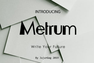 Metrum: A Clean, Modern Sans Serif Font for Crafters