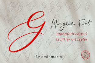 Monogram G Monofont Caps G: A Handwritten Script Font for Crafters