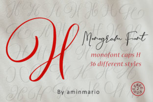 Monogram H Monofont Caps H: A Handwritten Capital H Font for Distinctive Branding