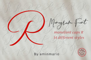 Monogram R Monofont Caps R: A Script Handwritten Font for Brand-Focused Web Design