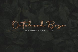 Ontohood Boys: A Handwritten Script Font That Feels Human