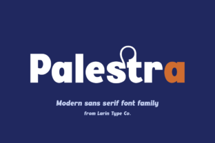 Palestra: A Playful Sans Serif Typeface for Handmade Creators
