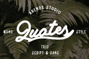 Quotes Trio: A Script Handwritten Font That Feels Like Real Ink