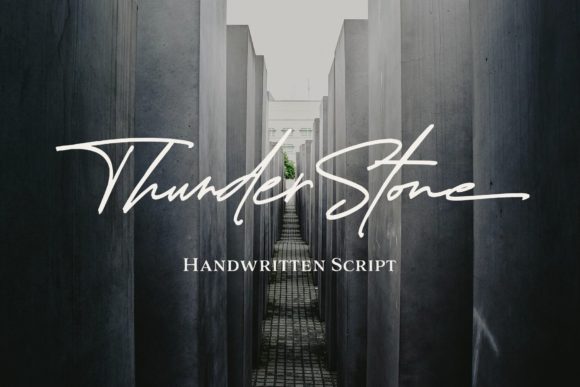 Thunder Stone: A Script Handwritten Font That Cuts Through the Feed