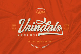 Vrindals Script: A Bold Retro Typeface for Editorial Impact